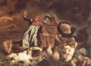Eugene Delacroix, The Bark of Dante (Dante and Virgil in Hell) (mk09)